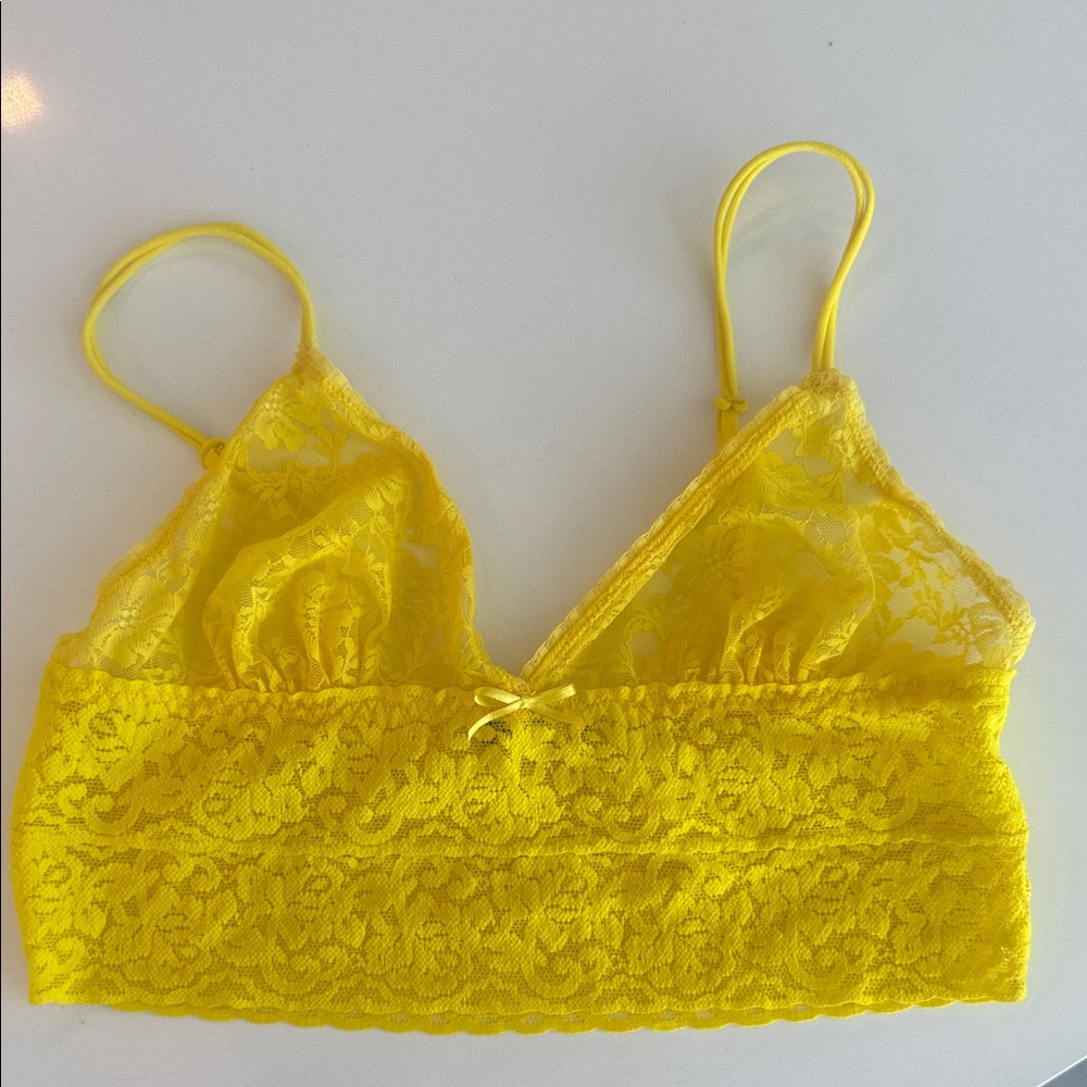 Yellow Lace Bralette